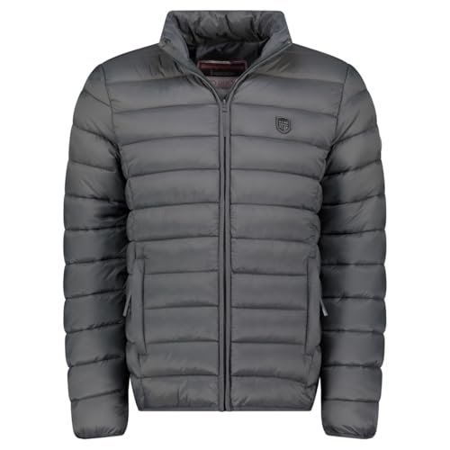 Geographical Norway Amigotal Men Basic - Chaqueta Cortavientos Para Hombre - Chaqueta Impermeable De Manga Larga - Ideal Para La Temporada De Senderismo Primavera Verano Otoño Invierno (Gris Oscuro M)
