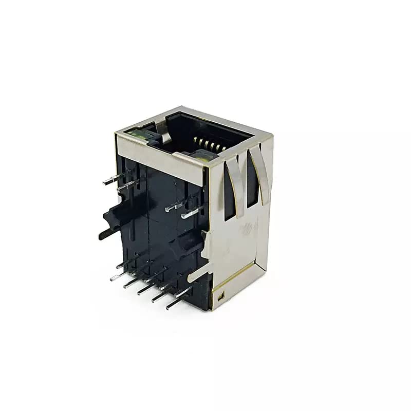 Jack PCB RJ45 con linguetta schermata magnetica 1000 Base-T Cat 7 cat8 singola porta-100 PCS