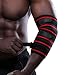 MANUEKLEAR Elbow Sleeves for Weightlifting, Adjustable Elbow Wraps for Weightlifting, Supportive Elbw Straps Brace for Lifting Weight Bodybuilding Powerlifting
