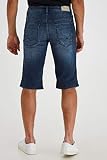 Blend Denon męskie szorty dżinsowe, krótkie spodnie dżinsowe z materiału stretchowego, krój Regular Fit, ciemny nibieski (Denim Darkblue,76207), L