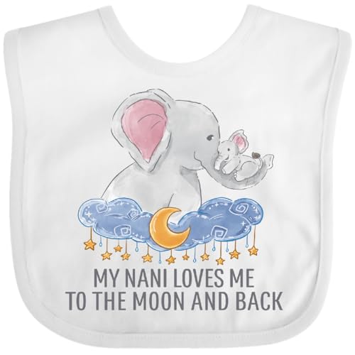 inktastic My Nani Loves Me To the Moon and Back Baby Bib