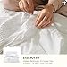 Bedsure Cotton Duvet Cover King - 100% Cotton Waffle Weave Coconut White Duvet Cover King Size, GentleSoft™ and Breathable Bedding Set for All Season, 3 Pieces, 104