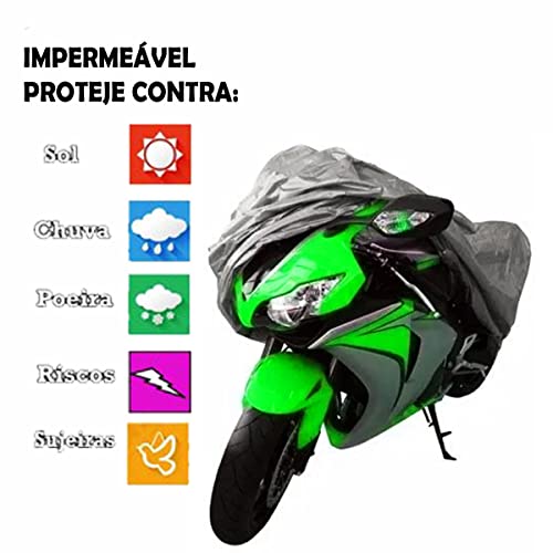 Capa Para Moto Forrada Impermeável Térmica Proteção Contra Sol Chuva Vento Poeira Para Todos Os Mode