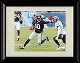 DeAndre Hopkins - Houston Autograph Promo Print - Running The Ball - Framed 8x10