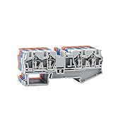 Borniers Le bornier à vis universel for rail DIN UK2.5B avec des matériaux de construction ignifuges PC de haute qualité, une excellente résistance aux flammes et aux chocs
