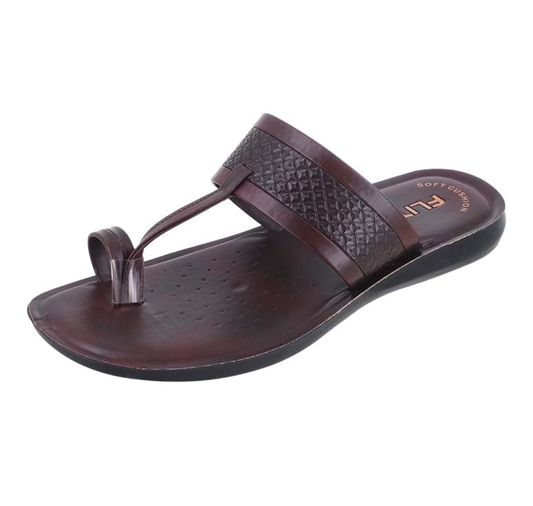Image of FLITE Men's Slippers /Kohlapuri Sandals for Men /Leather Slippers for Gents