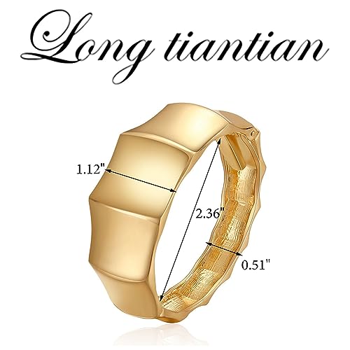 Image of Long tiantian Gold Bangles for Women Bangle Bracelets Chunky Bangles Bracelets Non Tarnish Gold /Silver Bracelet for Women Trendy Jewelry Gifts