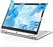 11.6 Inch Laptop Computer, Touchscreen Laptop with 360° Foldable Design, Celeron N4020 Processor, 6GB RAM 128GB SSD, Portable Student Laptop with WPS Office, Webcam, WiFi 5 & Bluetooth 5 - Sliver