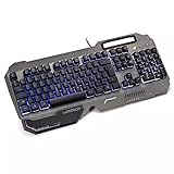 Teclado Gamer Ragnar Superfície Metal LED Warrior - TC222