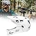 ZYIHNIRB Adult Bicycle Helmet for Mountain Biking with Detachable Chin Guard, White