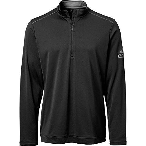 adidas Golf Men's Climawarm Rangewear 1/4 Zip Top, Black, Large