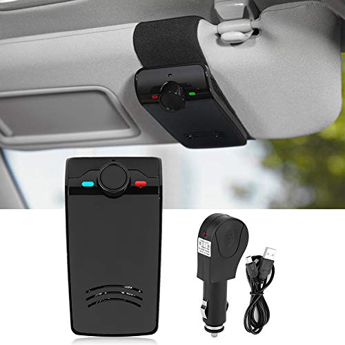 ACOGEDO Kit de Altavoz Manos Libres para Coche Altavoz Incorporado Sun Clamp/Holder Reproductor de Música Automático Navegación de Podcasts de Música Manos Libres para Coche Sun Reproductor de para