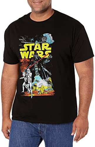 STAR WARS Men's Galactic Battle T-Shirt - Black - 2X Large