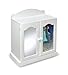 Badger Basket Mirrored Doll Armoire with 3 Baskets & 3 Hangers (fits American Girl Dolls), White