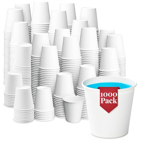 Prestee 1000-Pack 3oz Paper Cups