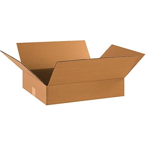 PARTNERS BRAND 18 x 14 x 4 Corrugated Cardboard Boxes, Flat 18"L x 14"W x 4"H, Pack of 25 | Shipping, Packaging, Moving, Storage Box for Home or Business, Strong Wholesale Bulk Boxes Cover