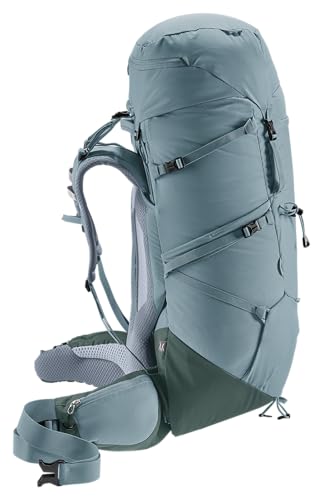 Deuter Women's Aircontact Core 45+10L SL Hiking Backpack - Shale-Ivy - Image 4