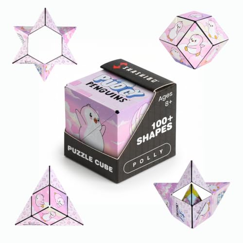 Image of Shashibo Pudgy Penguins Magnetic Puzzle Cube, Stress Relief Fidget Toy