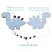 Dinosaur-Shaped Silicone Teether – Dinosaur Baby Teething Toys with Teether Pacifier Clip – BPA-Free, Natural Organic Boy Teether – Best Baby Shower Gifts
