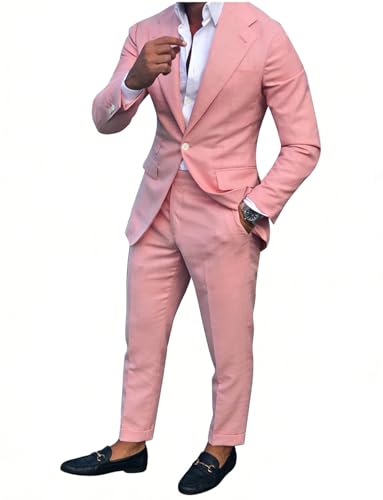 Veste décontractée Kromoc pour bal costume homme à revers