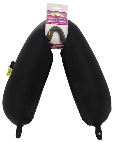 Viaggi Black multifunctional microbeads pillow-image-6