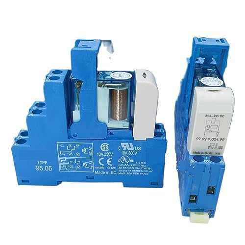 Relais 12V Type 40.52.9.012.0000 8A et embase 95.05 pour automatisme