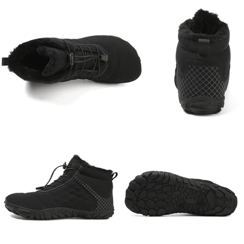 Men's Women's Barefoot Boots Snow Boots Wide Toe Box Zero Drop Barefoot Winter Shoes for Hiking Vindra Flex Technology Minimalist Outdoor Boots3