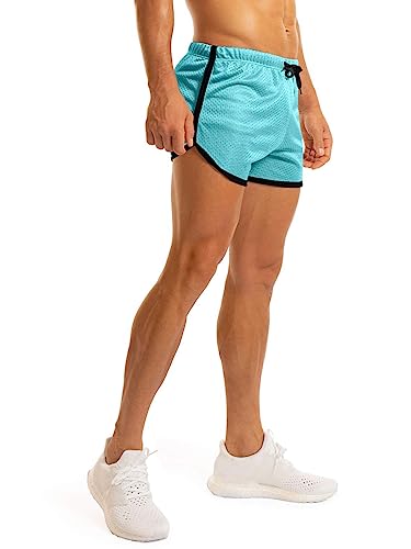 Image of Ouber Men's Fitted Shorts Bodybuilding Workout Gym Running Tight Lifting Shorts