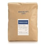 Brooklyn's Own Medium Roast Espresso Blend Whole Bean Coffee – 50% Arabica 50% Robusta Beans From Af
