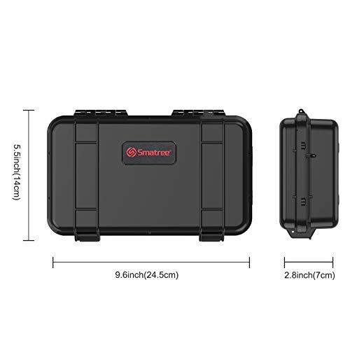 Smatree Waterproof Hard Case Compatible For Gopro Hero 11/10/9/8/7/6/5/Hero 2018 /Dji Osmo Action, Portable, Shock, Durable(Camera And Accessories Not Included)(Black) #TOP3