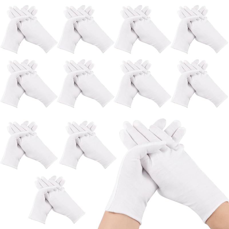 100% Baumwolle Weiße Handschuhe – Beauty & A Produktbild-Vorschau 2