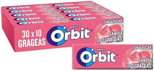 ORBIT SUGAR-FREE CHEWING GUM WATERMELON 30 x 10