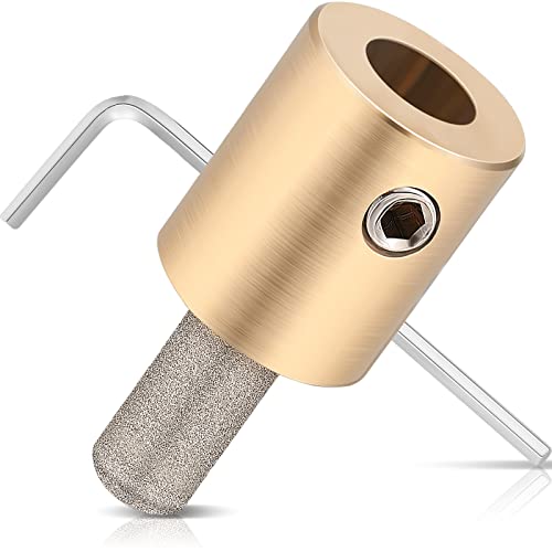 Glass Grinder Bits, Stained Glass Drill Bits, Stained Diamond Grinder Bit Head Tools, Stain Tools and Supplies(1 Piece,1/4 Inch)