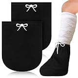 2 Pcs Leg Cast Cover Below The Knee Cast Sock Protective and Washable Cast Sleeve with Adjustable Dr
