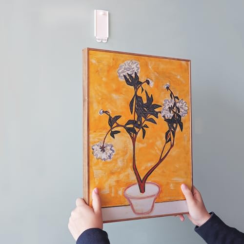 Universal-Rahmen Aufhänger, Jumbo, 6 Bildaufhänger, 16 große Klebestreifen Abnehmbar, beschädigungsfreie Haken zum Aufhängen von Bildern, strapazierfähig, Bilderhaken ohne Nägel