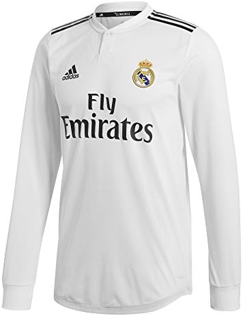 adidas Men's 18/19 Real Madrid Home Long-Sleeved Authentic Jersey