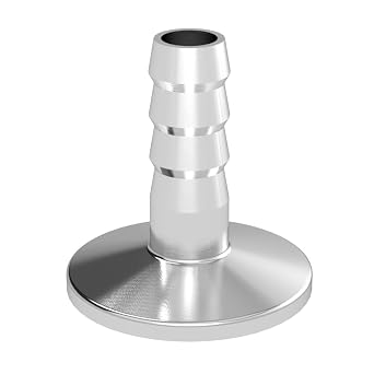 Rubber Hose Barb Adapter KF16, KF25, KF40, Transition Fitting, ISO-KF FLange Size NW-16, NW-25, NW-40, 304 Stainless Steel KF25, KF25-13