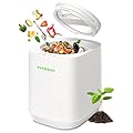 VIVOSUN 4L Electric Composter for Kitchen Indoor, Smart Compost Machine for Countertop, Odorless/Auto-Cleaning/3 Modes/Intelligent LED Display, Mill Composter Kitchen Bin Food Recycler, White
