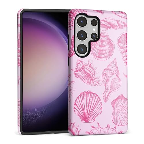Coque Galaxy S25 Ultra coquillage marin rose pour un style estival au quotidien