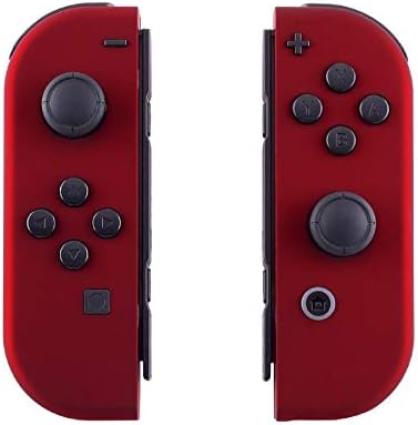 eXtremeRate Soft Touch Grip Mint Green & Heaven Blue Housing with Full Set Buttons, DIY Replacement Shell Case for Nintendo Switch Joycon & Switch OLED Joy con  Console Shell NOT Included