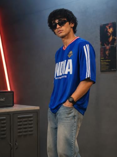 Image of Pump'd Cricket Jersey for Men - Unisex Oversized Round Neck Jersey Tshirt | Graphic Tees | Supreme Comfort | Effortless Style Oversized T Shirt for Men & Women | Addition | 2026