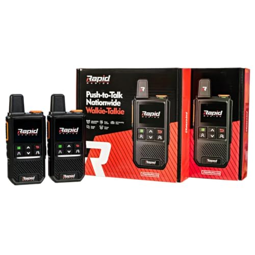 Nationwide LTE Walkie-Talkie: Two-Way Radio with Unlimited Range POC by Rapid Radios - Includes 1 Year of Service FREE 7 Nationwide LTE Walkie-Talkie