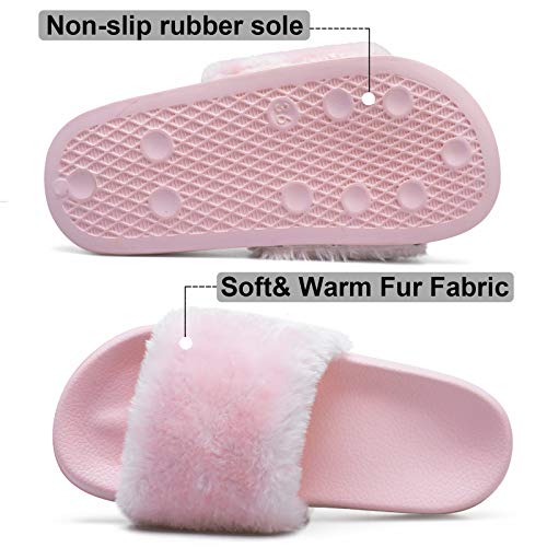 Image of Spesoul Slides for Women Womens Slippers Fur Fuzzy Fluffy for House Bedroom
