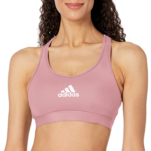 Brassière adidas Powerreact training medium support mauve L AC pour femme