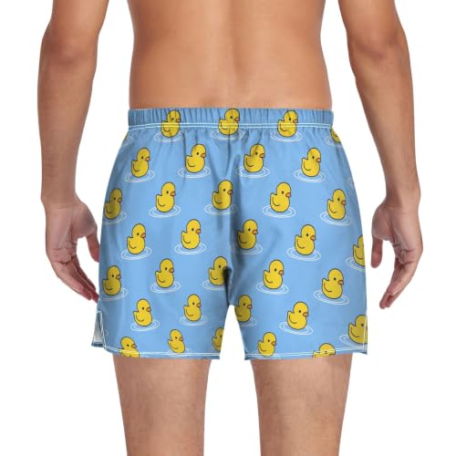 Image of Men's Boxer Shorts Cotton Loose Underwear with Button Fly