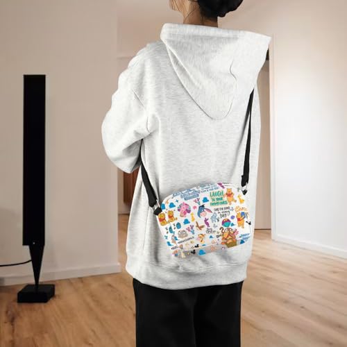 Image of POFULL Cartoon Bear Gift Cartoon Animals Lover Crossbody Bag (Cartoon Bear HCross)