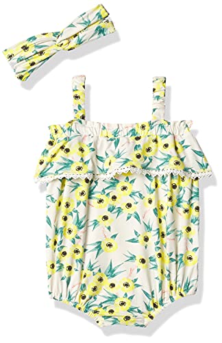 Jessica Simpson Baby Girls' Footie/Onesie, Goldfinch Flower Print, 6-9M #TOP10