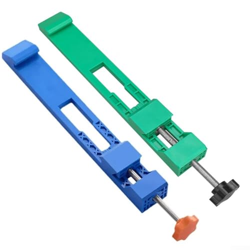 Volakebeing Set di guide per sega circolare regolabile, confezione da 2 pezzi con base in plastica ABS per fresa per rimozione della polvere, maschera di posizionamento per fresatura con fibbia