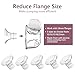Flange Inserts 13/15/17/19/21mm 10PCS for Momcozy S9/S9pro/S10/S12/S12pro/Medela/Tsrete/Spectra/Bellababy etc 24mm Wearable Breast Pump, Reduce 24mm Tunnel Down to Correct Size - 10PCS