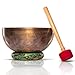Large handmade Himalayan singing bowl, hand beaten by Nepali artisans to make magical tones by Shambhala Arts & Handcrafts (Diameter 10 Inches)